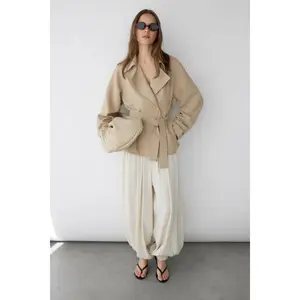 SHORT OVERSIZED TRENCH COAT