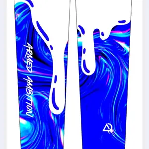 YOUTH Style 2 Cosmic Drip Arm Sleeve - Blue Color with White Design and Logo, Durable Material, Ideal for Sporting and Casual Wear