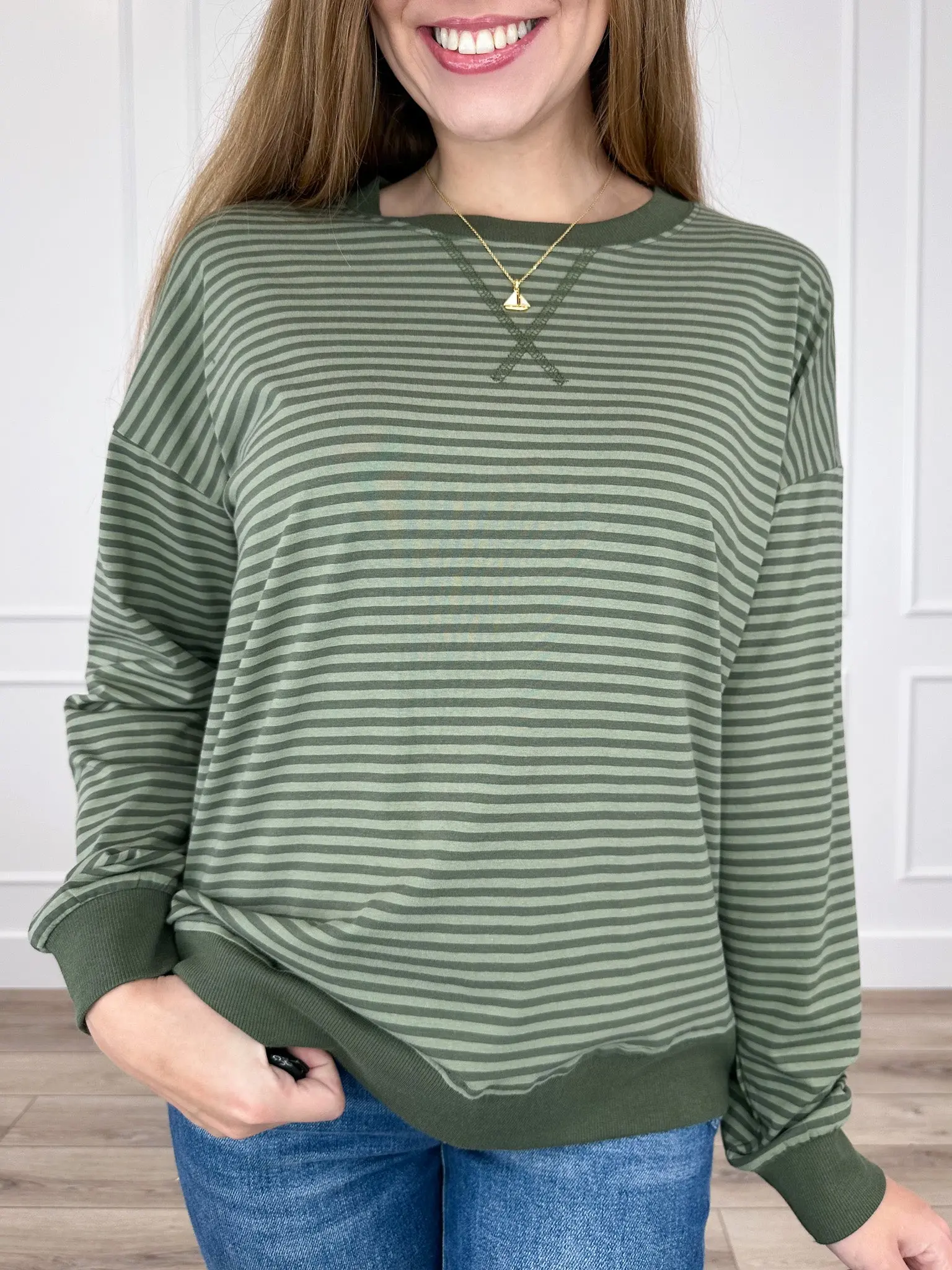 Zenana Feel the Tempo Cotton Blend Long Sleeve Top - Multiple Colors