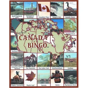 Lucy Hammett Canada Bingo 6 Picture Boards, 42 Cards & Bingo Chips, All Ages