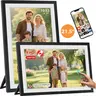 Frameo 21.5 inch Rectangular Digital Photo Frame - 1920x1080 FHD IPS LCD Touchscreen, Dual 2.4/5GHz WiFi, 32GB Storage, USB Port/SD Card Extension, Auto-Rotate, Tabletop/Modern Home Decor, Ideal for Grandparents, #techvibes