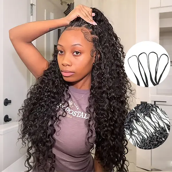 【FLASHSALE】Tinashe Miracle Knots Crochet Human Hair BOHO Braids Beach Curly & Burmese Curly & Kinky Curly Crochet Human Hair Boho Braids Bohemian Style Fashion Accessories #dealsforyoudays