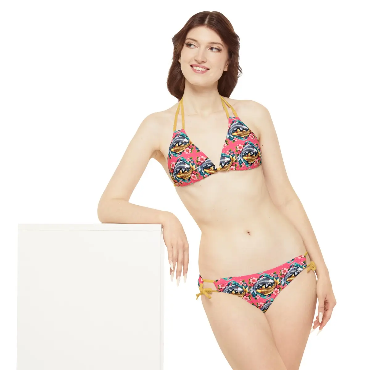 Unique Ink'd - Japanese Koi Fish Strappy Bikini Set