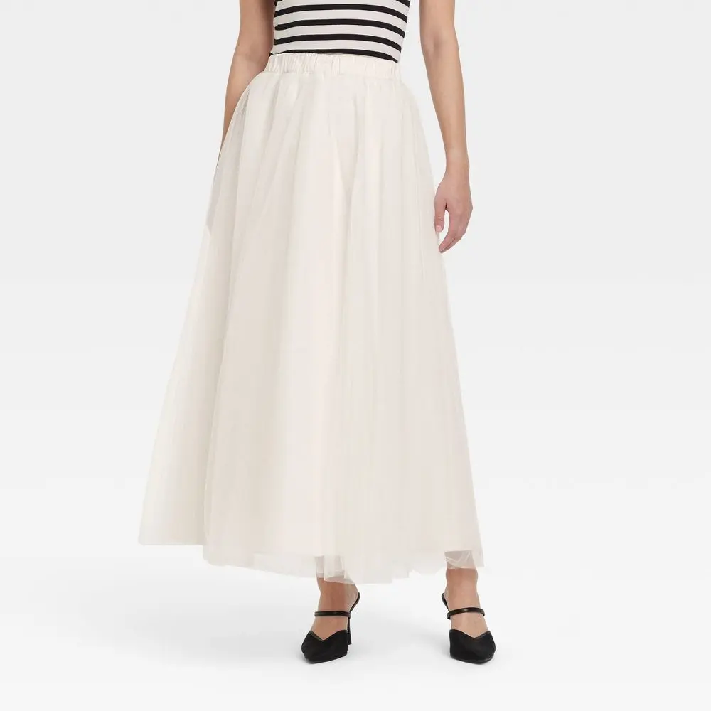Women's Tulle A-Line Skirt - A