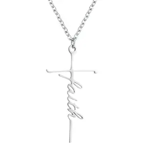 Faith Cross Necklace for Women Religious Gifts for Women Christian Jewelry Gifts for Women
