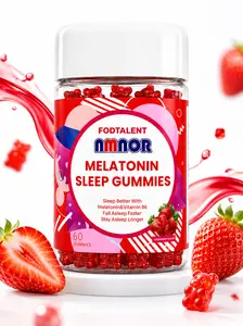 Melatonin Sleep Gummies with Vitamin B6 - 60 Count Strawberry-Flavored Bear-Shaped Nighttime Routine Supplement for Adults