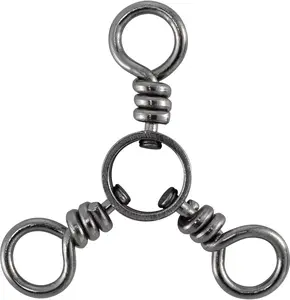 50 Pack 3 Way Swivel Fishing Tackle 30-220Lb Catfish Swivels Three Way Rigs Freshwater Saltwater Catfish Tackle