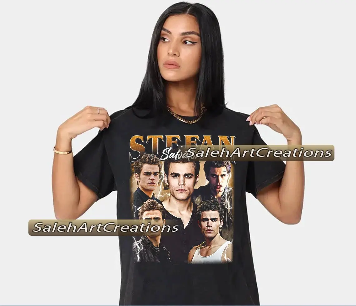 Vintage Stefan Salvatore Shirt Gift For Woman and Man Unisex T-Shirt Timnas