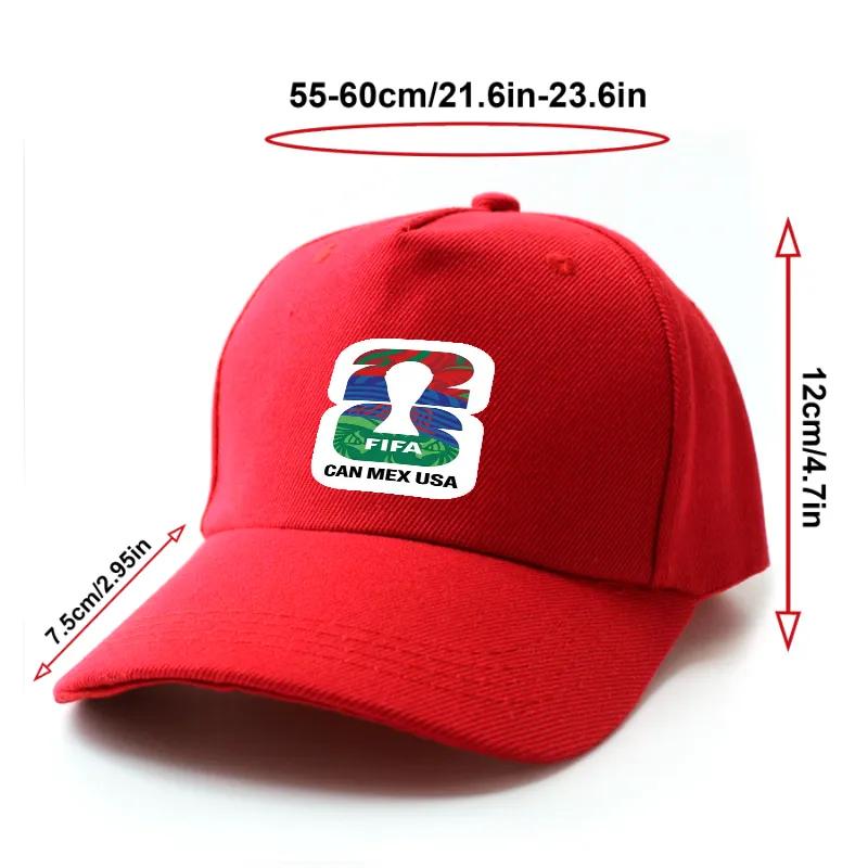 FIFA 2026 CAN MEX USA World Cup Baseball Cap - Official Printed design Style  Soccer Hat