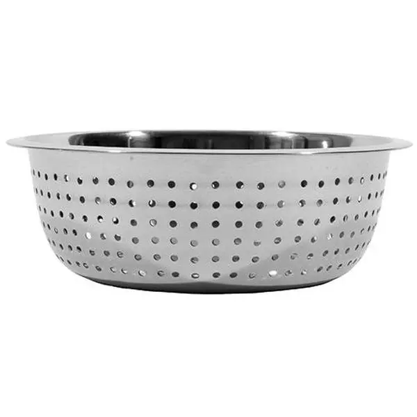 15 in. Stainless Steel Large Hole Chinese Style Colander