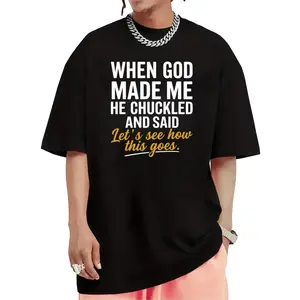 Lighthearted Spirit T-Shirt – 'Let's See How This Goes' Playful Divine Design