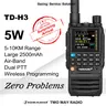 TIDRADIO TD-H3 Portable Walkie Talkie Radio - 1 x TD-H3 HAM(GMRS) Radio Handheld, 1 x Aviation Antenna, Electronic Gadgets, Long Range, Wireless Clone, Multi-Band Receiving, USB-C Programming & Charging, 2500mAh Battery, AM/FM Reception, NOAA, VOX, SCAN
