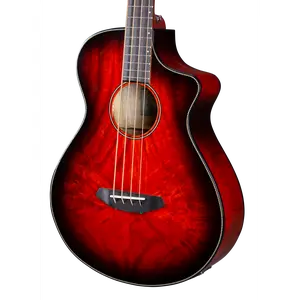 Breedlove Pursuit Exotic S ECO Concert Sunset Burst Acoustic Bass CE LTD, Myrtlewood - Myrtlewood