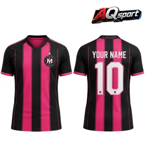 Pink Black Jersey | Custom Name Tee