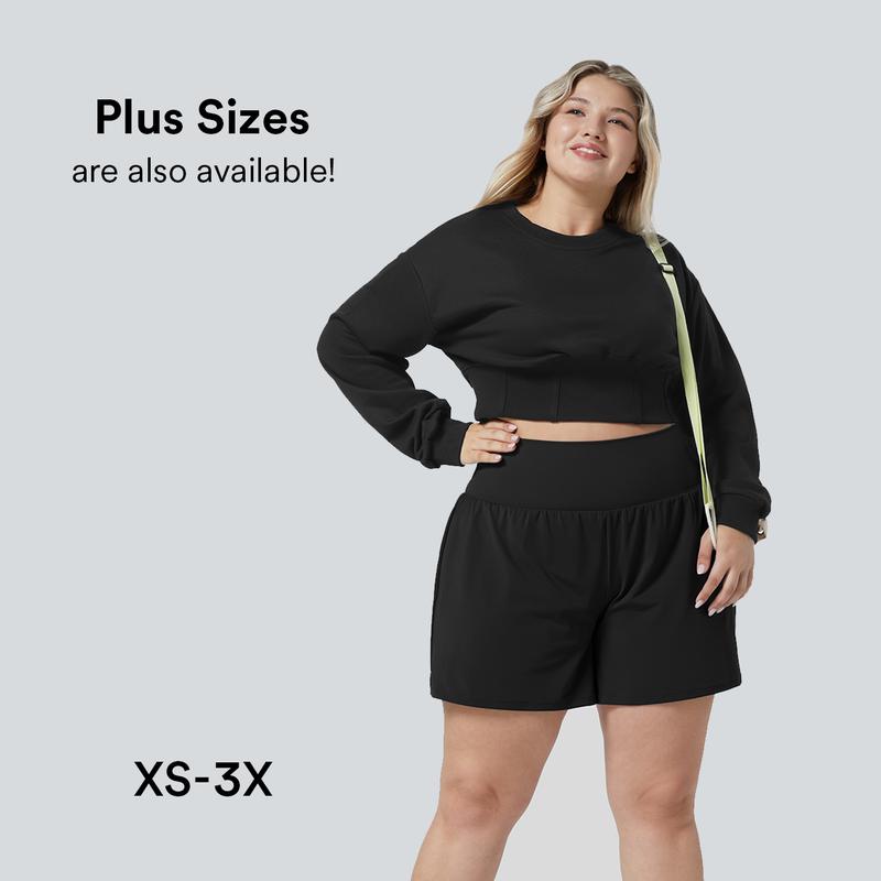 Halara SoftlyZero Airy Super High Waisted 2-in-1 Cool Touch Yoga Shorts 5'' with Pockets-Longer Length Halara SoftlyZero Airy Super High Waisted 2-in-1 Cool Touch Yoga Shorts 5'' with Pockets-Longer Length