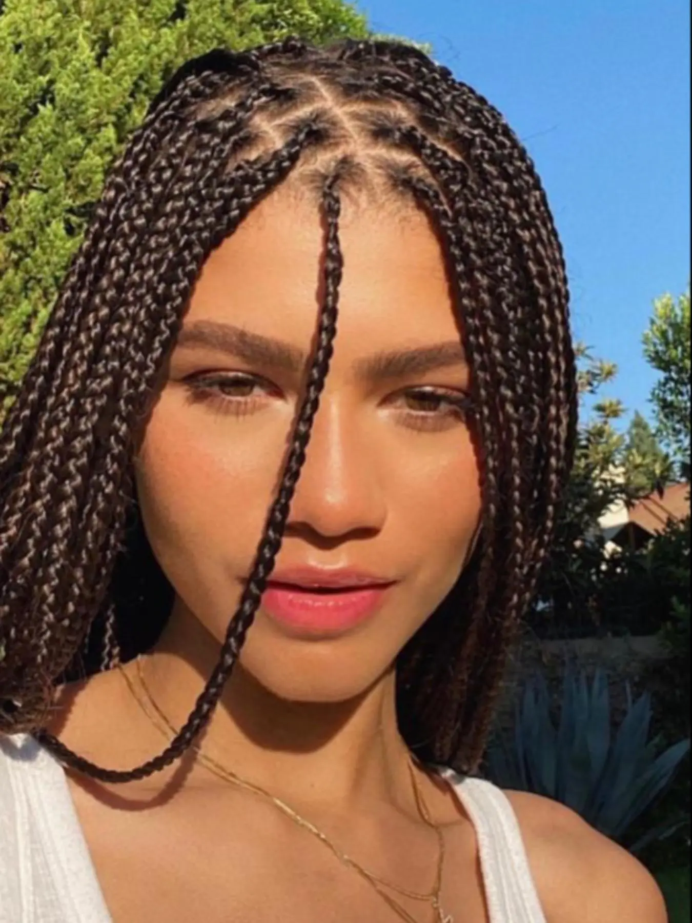 24 Inch Long Braided Lace Wigs for Women, Gorgeous Fluffy Wigs with Baby Hair, Synthetic Braided Lace Wigs for Party, Daily Use, Lace Frontal Wigs, Box Braided Wigs