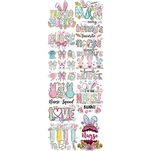 Premade Nurse Easter Gangsheet | DTF Transfer - Ready to Press, Quick Shipping, Direct to Film Transfer