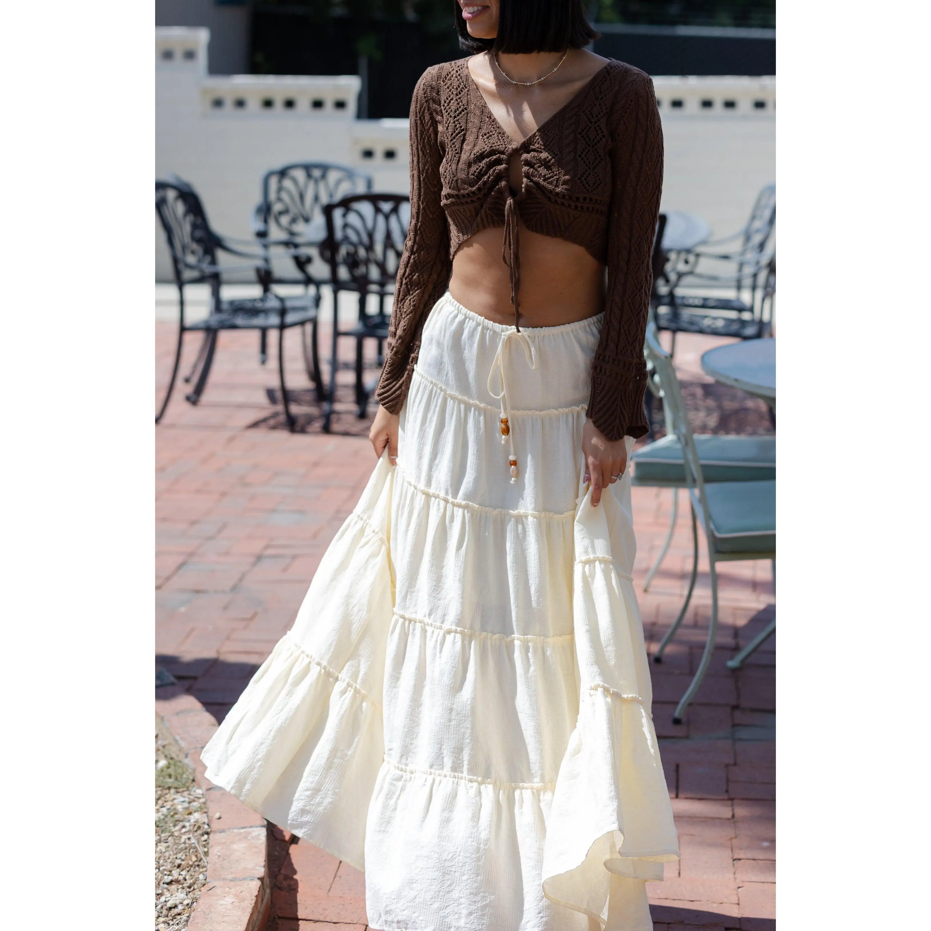 Tiered Maxi Skirt