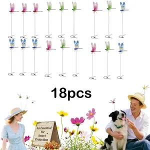 Dragon Fly Clips for Bugs Repellent – Natural Pest Control Outdoor Hanging Ornament for Garden, Patio, Camping – No Sprays, No Chemicals, Just Predator Logic