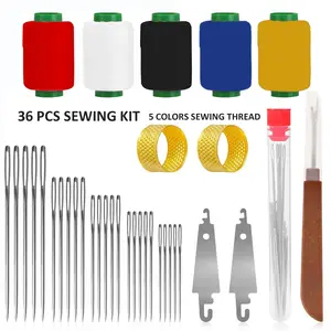 36/41 Pcs Portable Sewing Repair Kit, DIY Needle & Thread Craft Set, Hand-made Sewing Kit for Beginners, Professional DlY Lovers, Gift forMom, Grandma, Adults