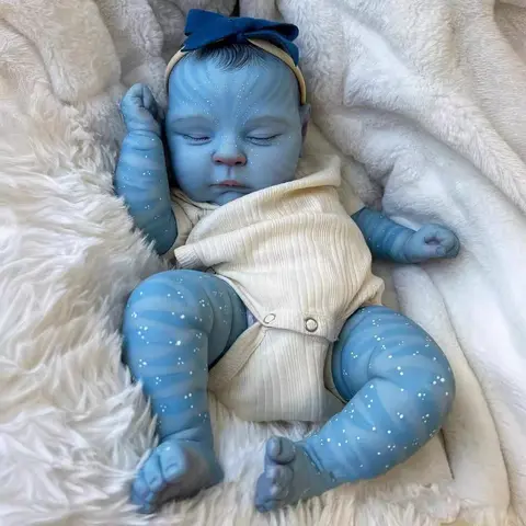 Real Reborn Baby Dolls 20inch 50cm Avatar Soft Vinyl Life Like Looking Newborn Dolls Realistic Dolls with Magnetic Pacifier Birthday Toys