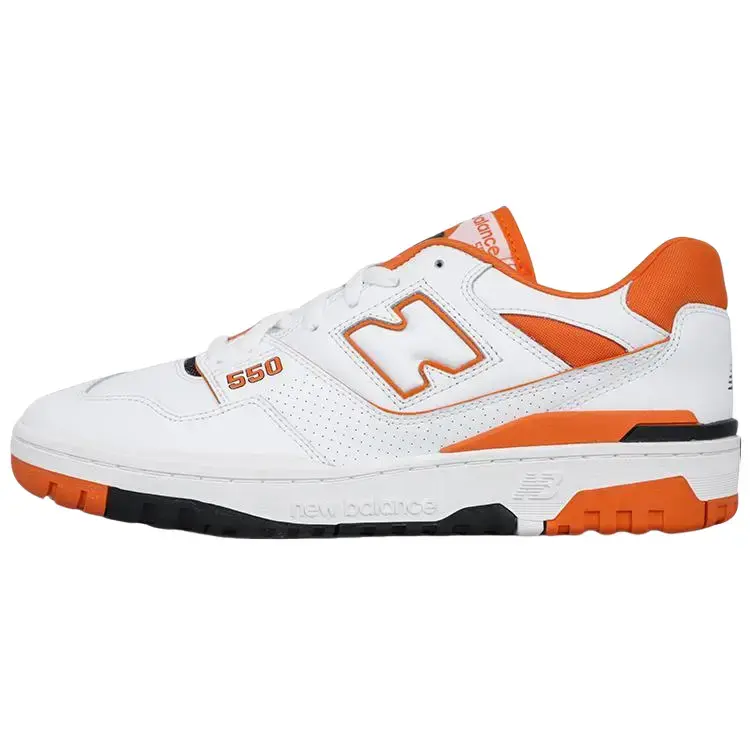 New Balance 550 in Varsity Orange, Featuring A Retro Basketball-Inspired Design And Premium Comfort For Everyday Wear, Men's, Lifestyle Sneakers, Streetwear Fashion, Low Top, Male, Cushioned Sole, Leather Upper, Secure Fit