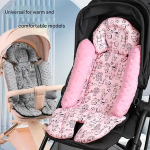Baby Stroller Seat Cushion Animal Patterned Seat Mattress Pad for Carriage,Bassinet Pram