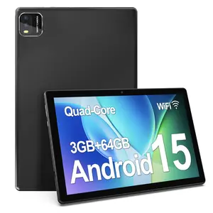 Android Tablet, 2025 Tablet 10 Inch Android 15 Tablets, 4-Core, 3GB RAM 64GB ROM | 6000mAh Battery, 1280 * 800 HD IPS Touchscreen, 2.0MP+8.0MP | 5G/2.4G WiFi 6, Perfect for Christmas gifts