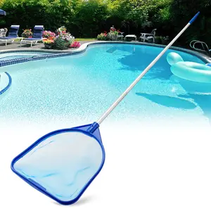 Swimming Pool  Foot Leaf Skimmer Net with 5 Aluminum Pole Sections - Fine Mesh Netting for Fast Cleaning of Debris - Above & In-ground Pool outdoorfun