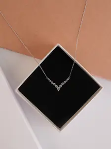 Silver Beaded Necklace with Elegant Chain Design for Women - Stylish & Versatile Accessory for Casual & Formal Occasions