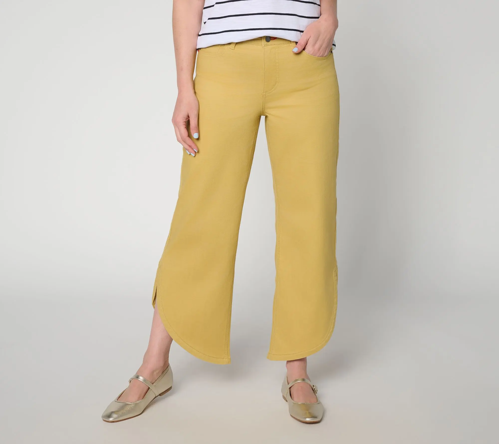 Peace Love World Petite Curved Tulip Straight Leg Jeans