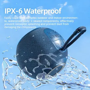 Smart AI Subwoofer Bluetooth Speaker with Bluetooth 5.2, DSP Processor, Voice Wake-Up, IPX6 Waterproof, Rhythm RGB Lights, 3D Surround Sound, Dual-Device Stereo, Multiple Playback Modes & 10-Year Warranty for Indoor & Outdoor Use