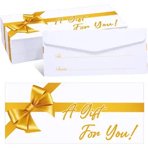 200 count Christmas  Envelopes for   Envelopes Holder Gifts 2.9" x 6.5" for  Check  Note Mailing Gifts Office Business Wedding Birthday Party Favor (Yellow)