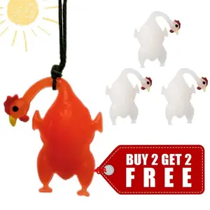 1 pcs Chicken Color Changing Chicken Toy Sunlight Sensor Gift Car Bag Outdoor Hiking Backpack Charm AccessoriesGift