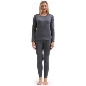 Thermal Underwear Women Ultra-Soft Long Johns Set Base Layer Skiing Winter Warm Top & Bottom