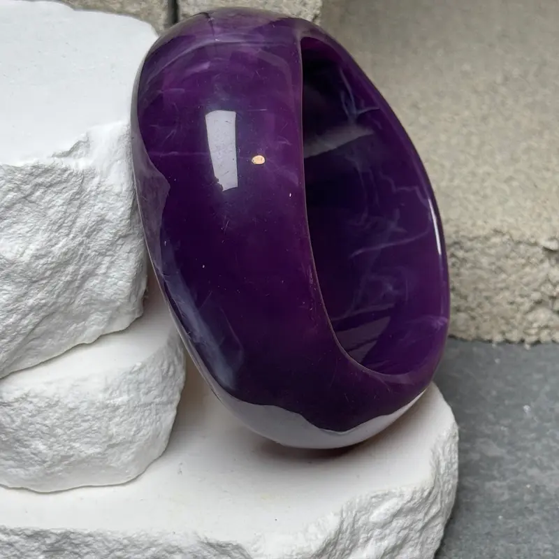 Sunset Sorbet Marble Bangle Set 8"