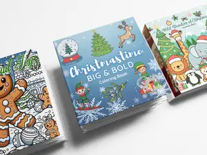 Seasonal Collection: Christmastime, Gingerbread Joy & Wild Wonders of Christmas (3) Coloring Books