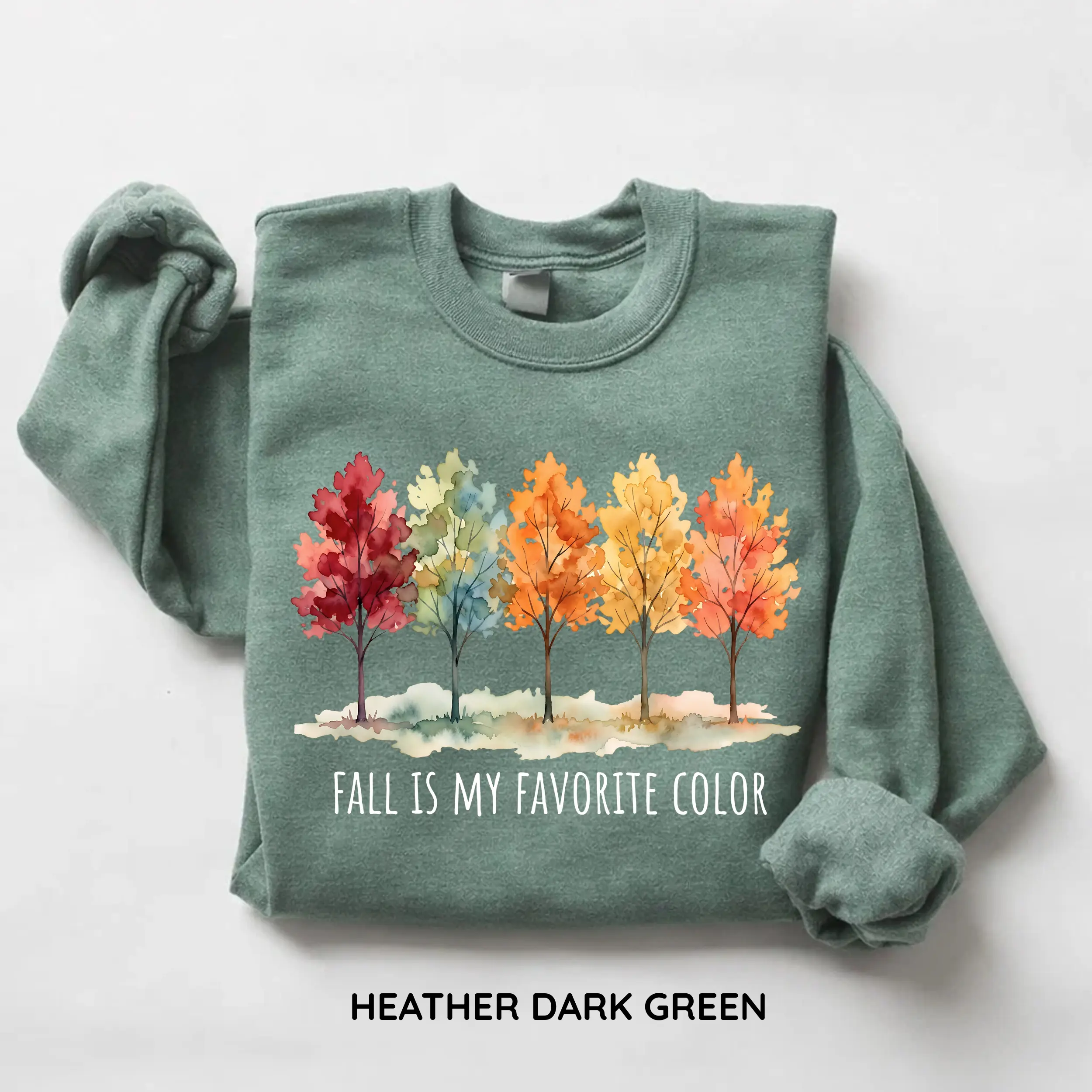 Gildan Fall Is My Favorite Color Sweatshirt, Autumn Vibes Graphic Crewneck, Cute Fall Lover Pullover, Thanksgiving Sweater, Cozy Seasonal Gift for Women, Long Sleeve Top