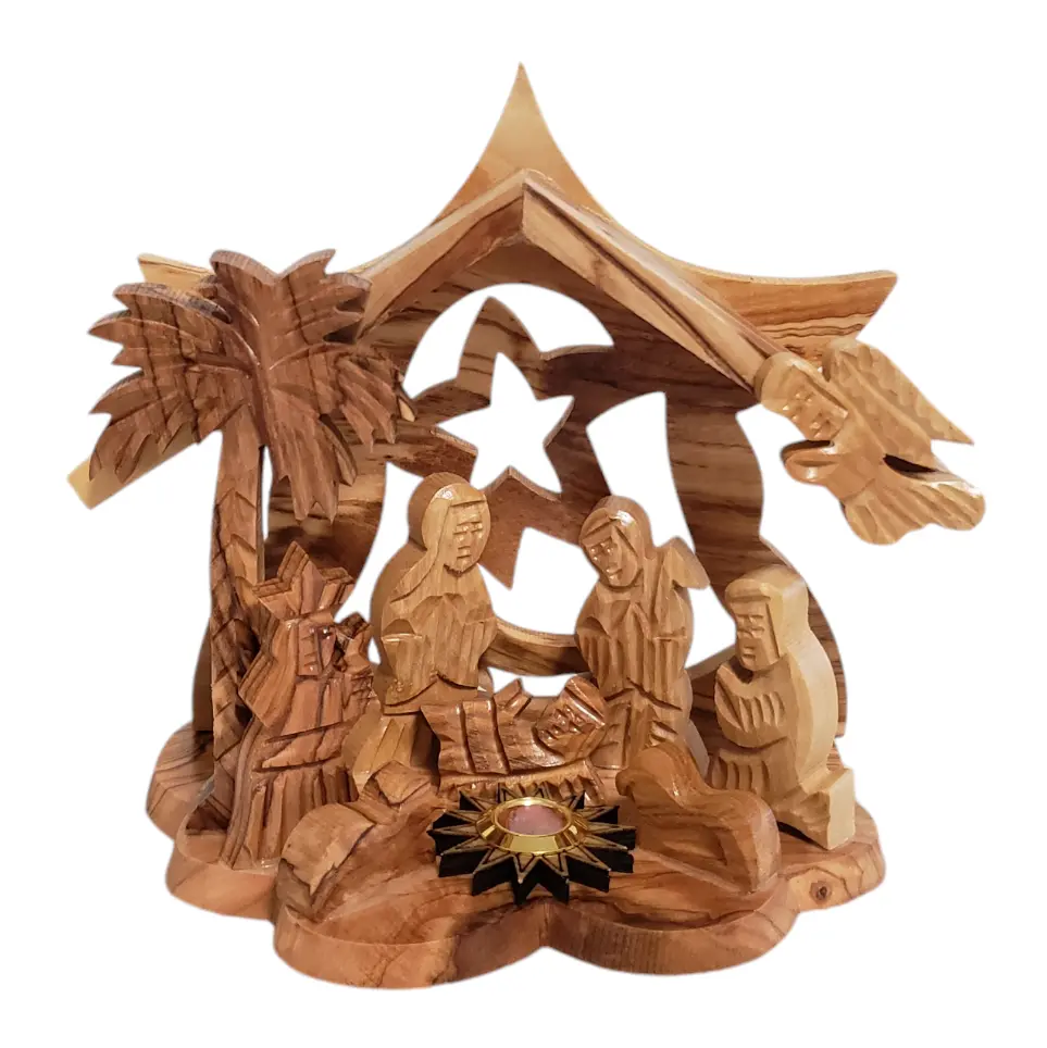Olive Wood Nativity Scene from the Holy Land