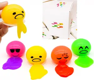 【Laugh While You Squeeze】 BONIEUS Egg Vomit Stress Balls with Slime, Funny Gag Fidget Toys, Set of 4 for Teens