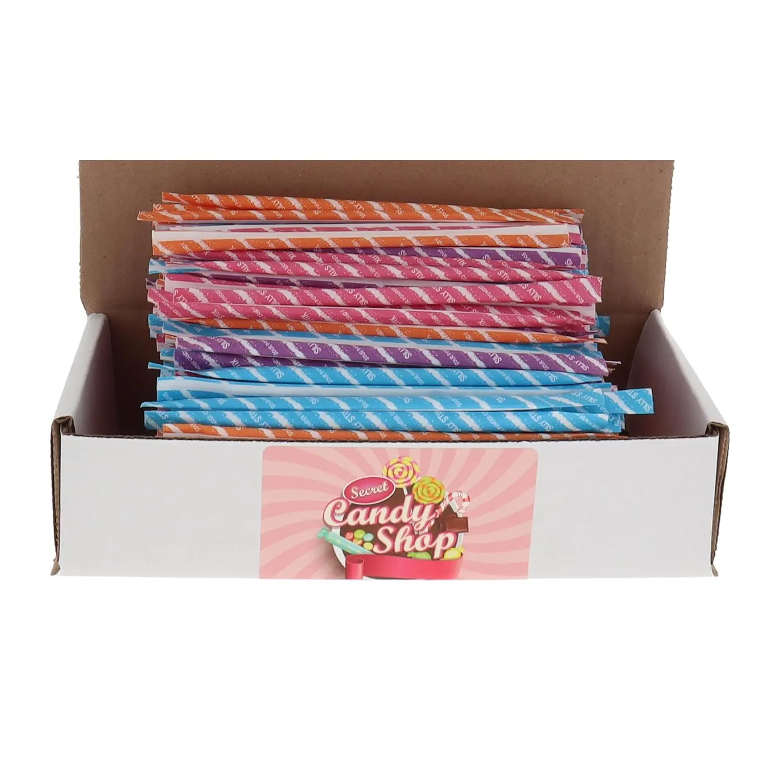 World's Silly Pixy Stix Sour Filled Candy Straws (Assorted Flavors)
