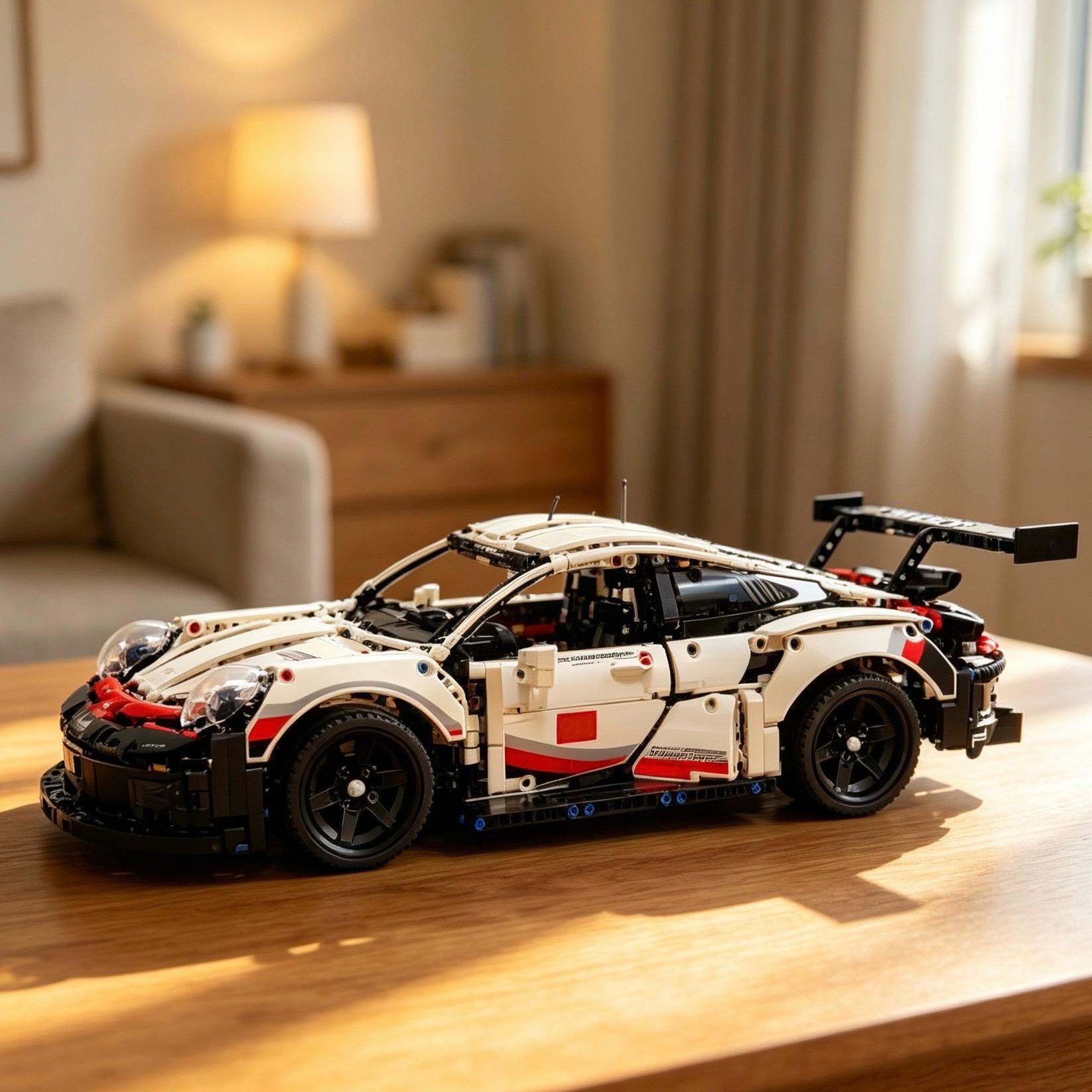 20 inches car building set, 1580 pieces, Race Car Model Kit - Building Set for Adults, Ages 18+ with Realistic Features - Gift for Birthdays #Summervibes