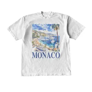 Vintage Monaco Italy Graphic T Shirt, Unisex Retro Summer Shirt, Nostalgia Monaco Tee, Vintage Style Cotton Tee, Sail Shirts
