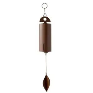 Deep Resonant Peace Wind Chime, Small Metal Cylinder Wind Chime, Outdoor Garden Wind Chime, Deep Tone, 9 Inch, for Patio & Yard Decor, Garden Accessories, Home, Outdoor Wind Chimes