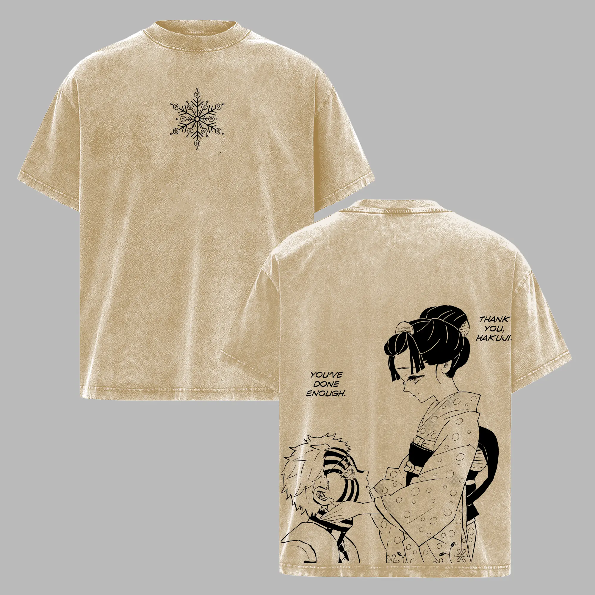 Akaza x Koyuki Kimetsu no Yaiba Anime Double Printed Vintage