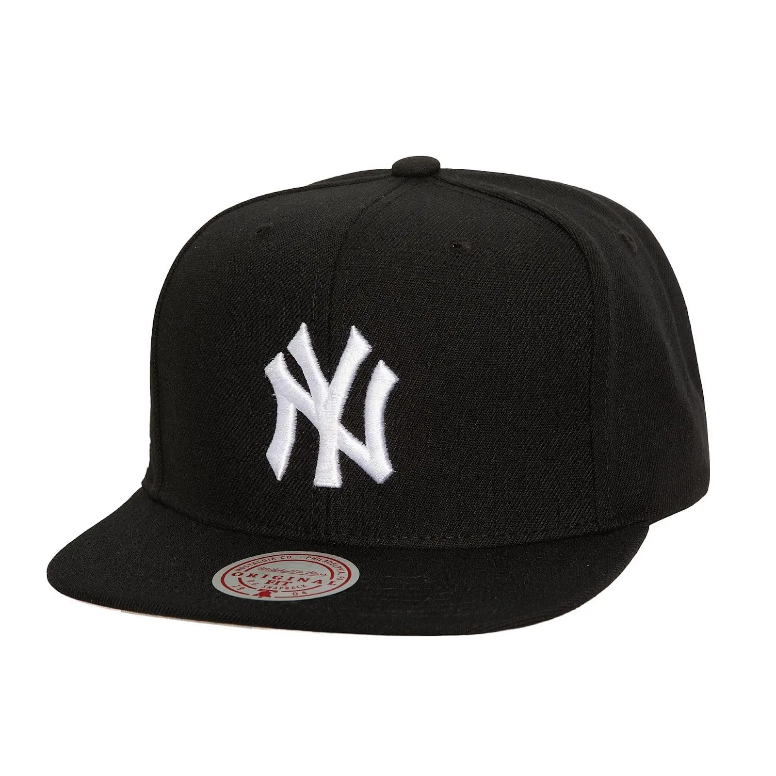 Black/White New York Yankees Evergreen OG Snapback Hat MLB Throwback Cap Adjustable Fan Gear Mitchell & Ness