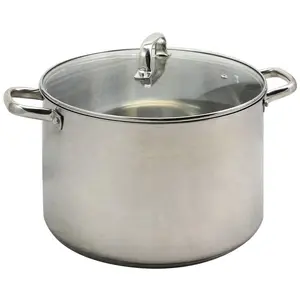 Oster Adenmore 16-qt Stainless Steel Stock Pot with Glass Lid
