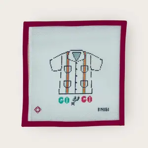 Spurs Guayabera Needlepoint Ornament Canvas