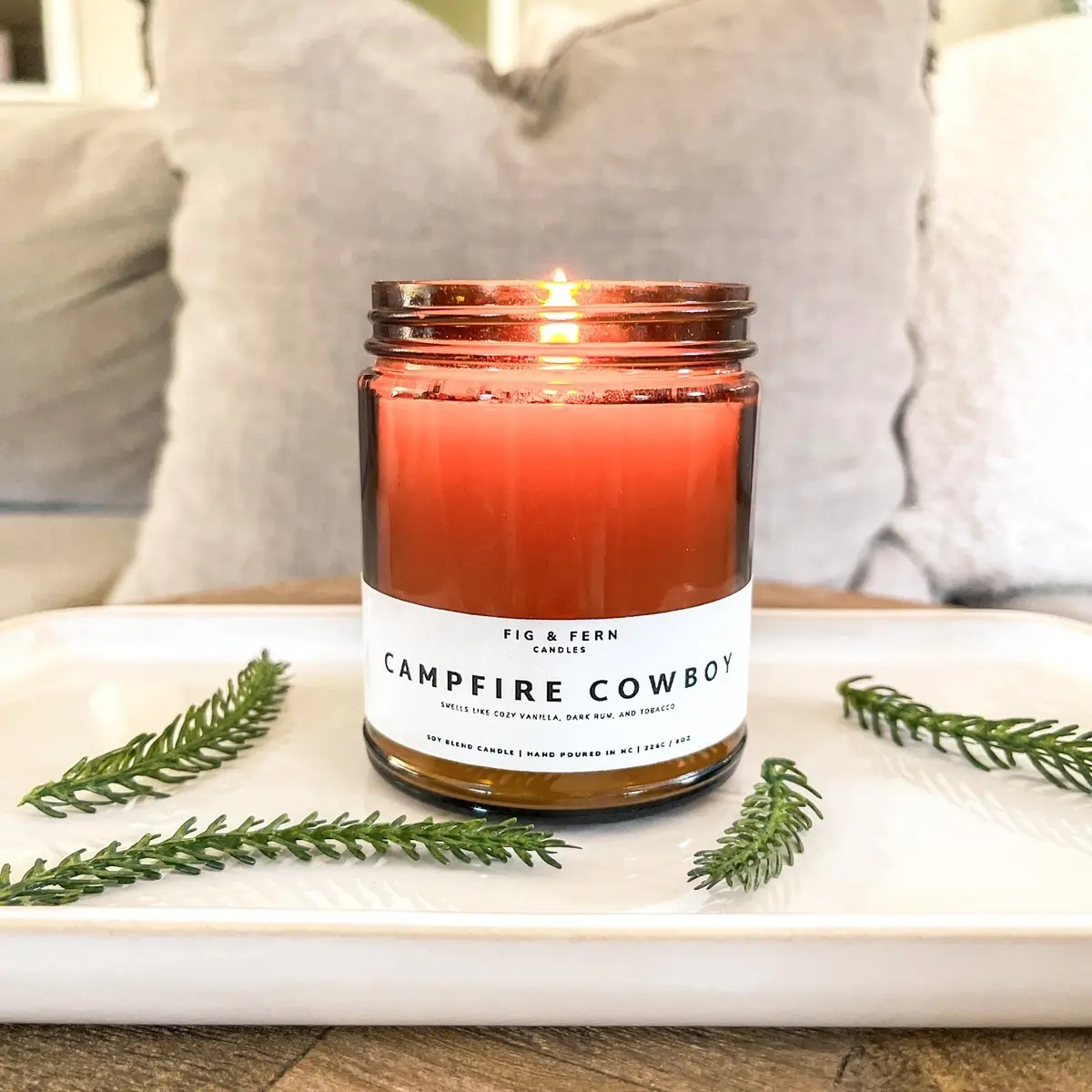 Campfire Cowboy Fall Soy Candle
