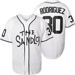 YOUTH and KIDS Sporty The Sandlot Benny The Jet Rodriguez Michael Squints Palledorous Alan Yeah-Yeah McClennan Bel Baseball Jersey